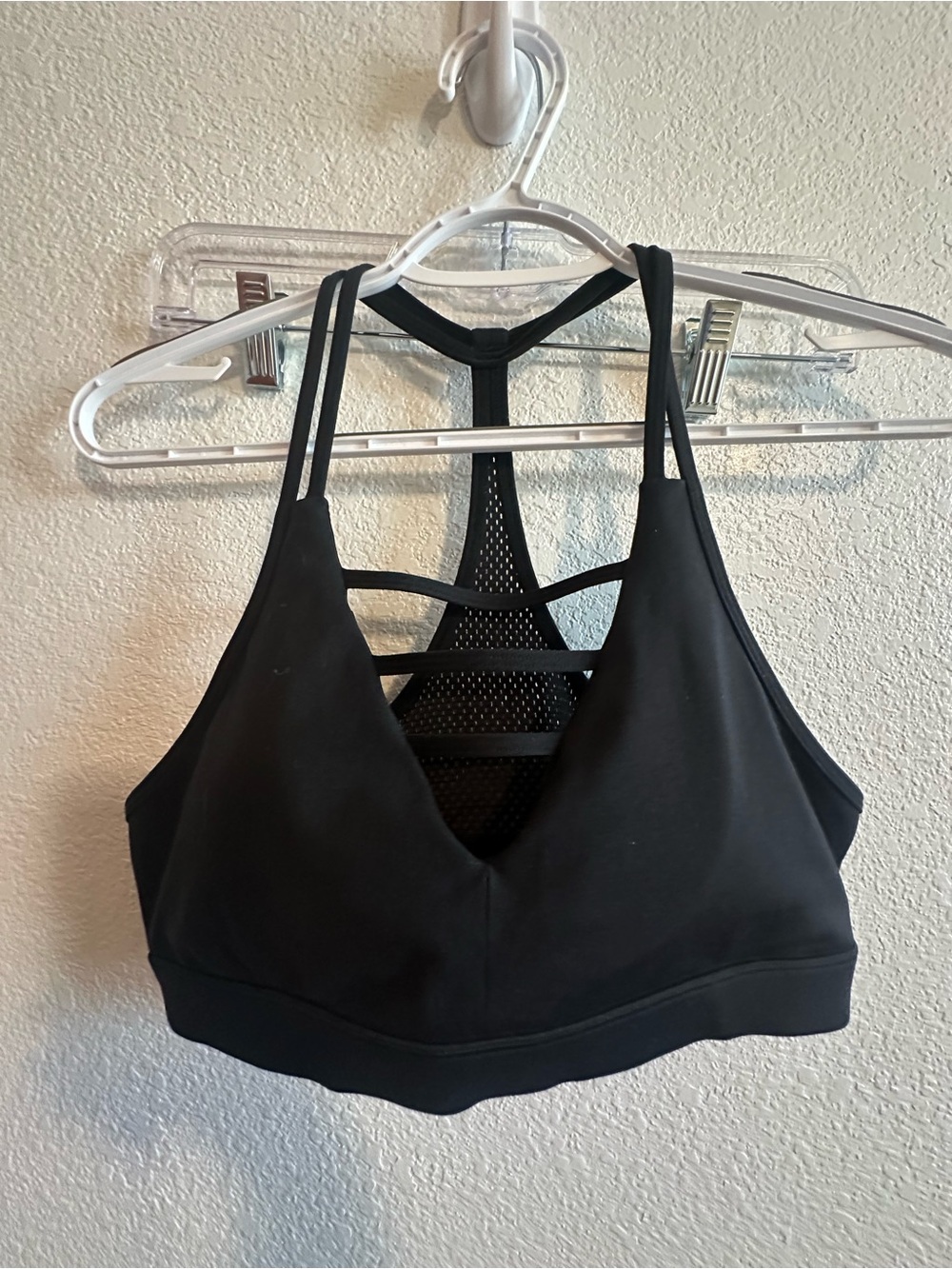 ZYIA Black Strappy Back Sports Bra